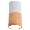 Obrazek Tuba 1x25W GU10 Drewniany biały śr. 5.8 cm