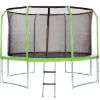 Obrazek Trampolina Comfort z drabinką 366cm zielona 