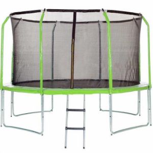 Obrazek Trampolina Comfort z drabinką 366cm zielona 