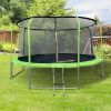 Obrazek Trampolina Comfort z drabinką 366cm zielona 