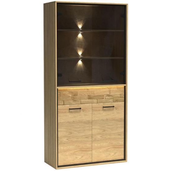 Obrazek Witryna M3 Mediolan Deska Natural Hikora 