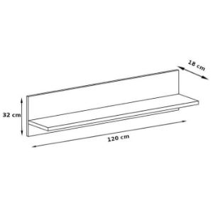 Obrazek Półka Mediolan M11 Natural Hikora