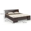 Obrazek Łóżko sosnowe Skandica Sparta maxi 140X200 palisander 