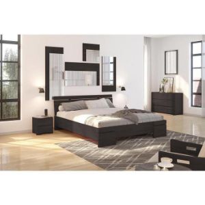 Obrazek Łóżko sosnowe Skandica Sparta maxi 140X200 palisander 