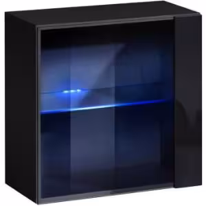 Obrazek Szafka Wisząca Switch WW3 Czarny +LED