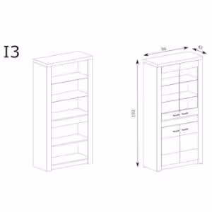 Obrazek Witryna Indianapolis I3 Jesion Jasny