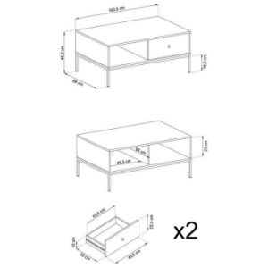 Obrazek Ława Mono ml104 beżowy