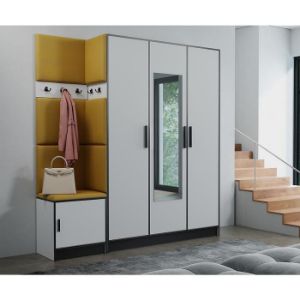 Obrazek Garderoba Roj 14 biała + Kronos 01 miodowa