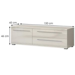 Obrazek Szafka RTV Piano TV150-1K2F/PN-71/KA/71 beige