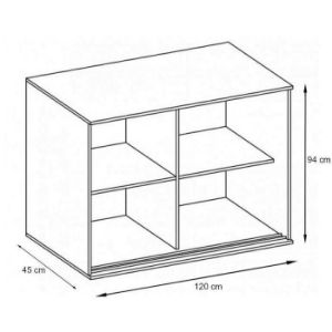 Obrazek Komoda Tablet T4 120 jesion ciemny