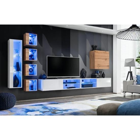 Obrazek Meblościanka Switch Xxvi Biały/Wotan