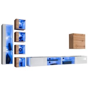 Obrazek Meblościanka Switch Xxvi Biały/Wotan