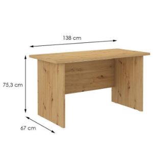 Obrazek Biurko Malta Dąb Artisan (Blat 28mm) Typ 170