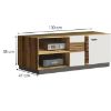 Obrazek Szafka RTV Gardena latte/ciemny orzech 