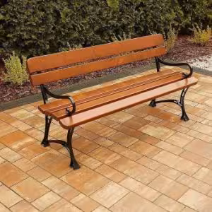 Obrazek  Ławka królewska z podłokietnikami cyprys 