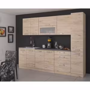 Obrazek Kuchnia Karolina Dąb bordeaux 260 bez blatu