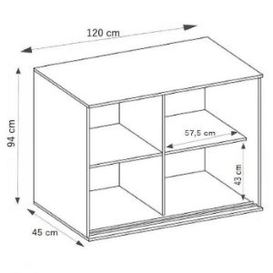 Obrazek Komoda Tablet T6 120 jesion ciemny