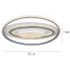 Obrazek Lampa LED 48016-60 CCT 3000-6000K szara D57