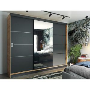 Obrazek Szafa Retro 200 4L craft/front grafit