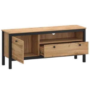 Obrazek Szafka RTV 8 Palmer dąb wotan/czarny