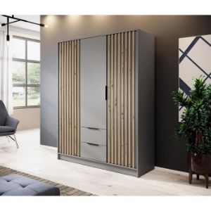 Obrazek Szafa Nelly 3d Szary/Lamela Artisan