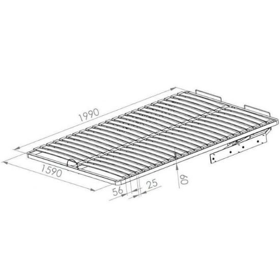 Obrazek Stelaż Blanco WKL 160-04 MET