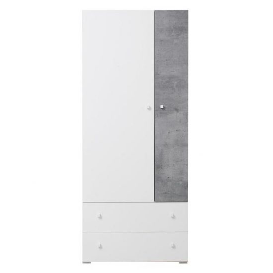 Obrazek Regał Sigma Si3 Biały Lux/Beton