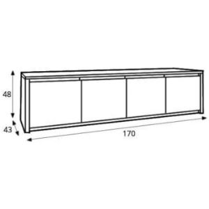 Obrazek Komoda Montana K4D dąb lefkas