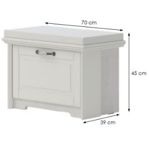 Obrazek Szafka Na Buty Evergreen Eg-K1 Ivory