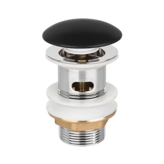 Obrazek Korek Click-Clack SC-B1-CZP czarny mat bez przelewu