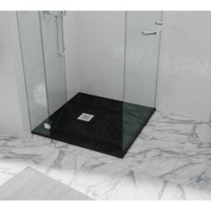 Obrazek Brodzik kwadratowy Opal 90/90/2.6 czarny