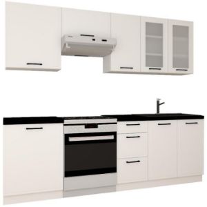 Obrazek Kuchnia Emily 180/240 biały groszek mat bez blatu