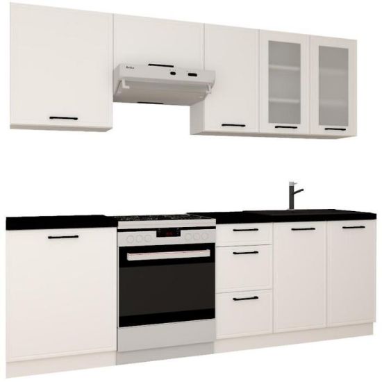 Obrazek Kuchnia Emily 180/240 biały groszek mat bez blatu