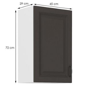 Obrazek Szafka kuchenna STILO grafit mat/biały 45g-72 1f