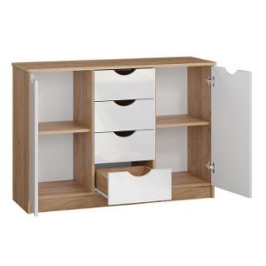 Obrazek Komoda Tymeo 2d4s D.Craft Złoty/Biały Połysk