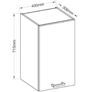 Obrazek Szafka kuchenna Karolina dąb bordeaux 40G-72 1F