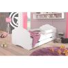 Obrazek Łóżko Dziecięce Casimo Biały 140 + Barierka + materac i stelaż