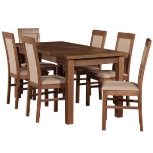 Obrazek Zestaw stół i krzesła Nike 1+6 st28 140x80+40 +W118 lefkas