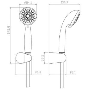 Obrazek Zestaw wannowy Ares