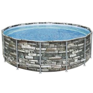 Obrazek Basen stelażowy z akcesoriami 4,27x1,2 2m cegła 56993