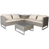 Obrazek Komplet mebli ogrodowych Barbara szary/beżowy