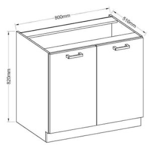 Obrazek Szafka kuchenna Bianka 80d 2f bb