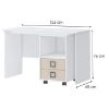 Obrazek Biurko Kiki RS-BE/KI-01 white/sand 