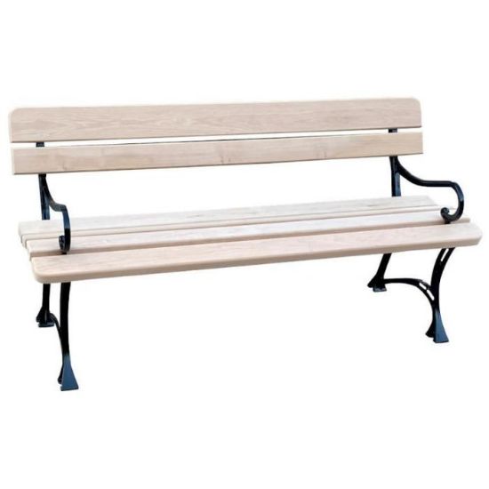 Obrazek  Ławka królewska z podłokietnikami drewno naturalne 