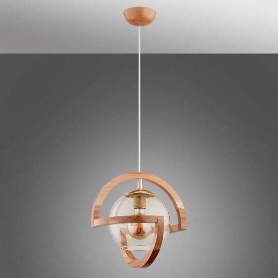 Obrazek Lampa Cabrio Wood op. ośw. 1 PŁ 60907 LW1
