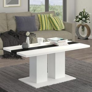 Obrazek Ława Boston Biały/Czarny