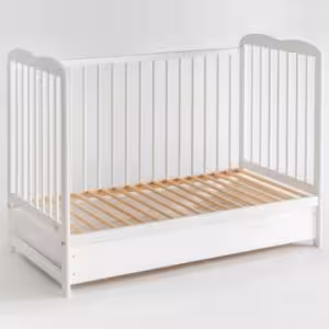 Obrazek Łóżeczko Ala II Plus Szuflada+Materac Białe 