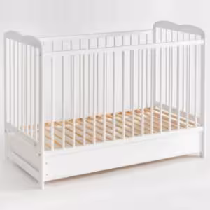 Obrazek Łóżeczko Ala II Plus Szuflada+Materac Białe 