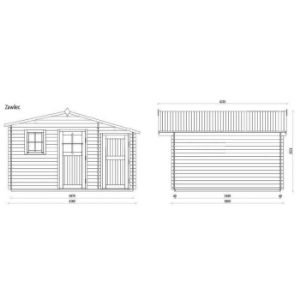 Obrazek Domek ogrodowy Zawilec 416x366