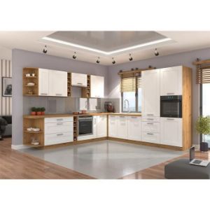 Obrazek Front kuchenny LUNA biały mat/artisan front zm 713x596